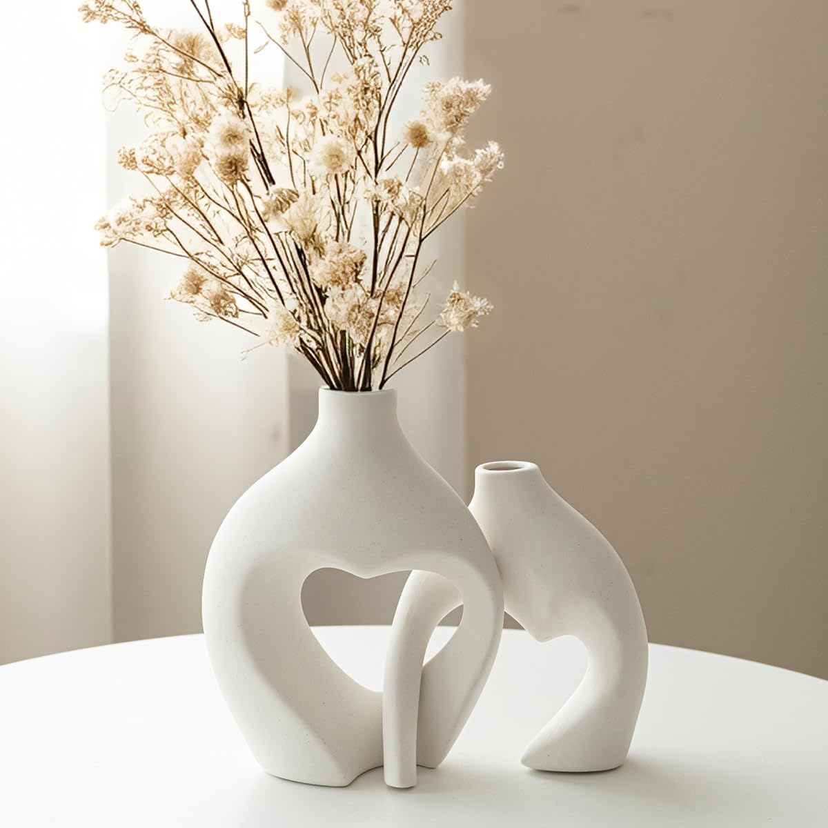 Ceramic Matters モダンアート フラワーベース　2個セット Ceramic Matters モダンアート フラワーベース 2個セット